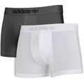 adidas Originals Comfort Flex Eco soft boxers, 2 pack, men's underwear with breathable fabric and comfortable fit, black and gray colors