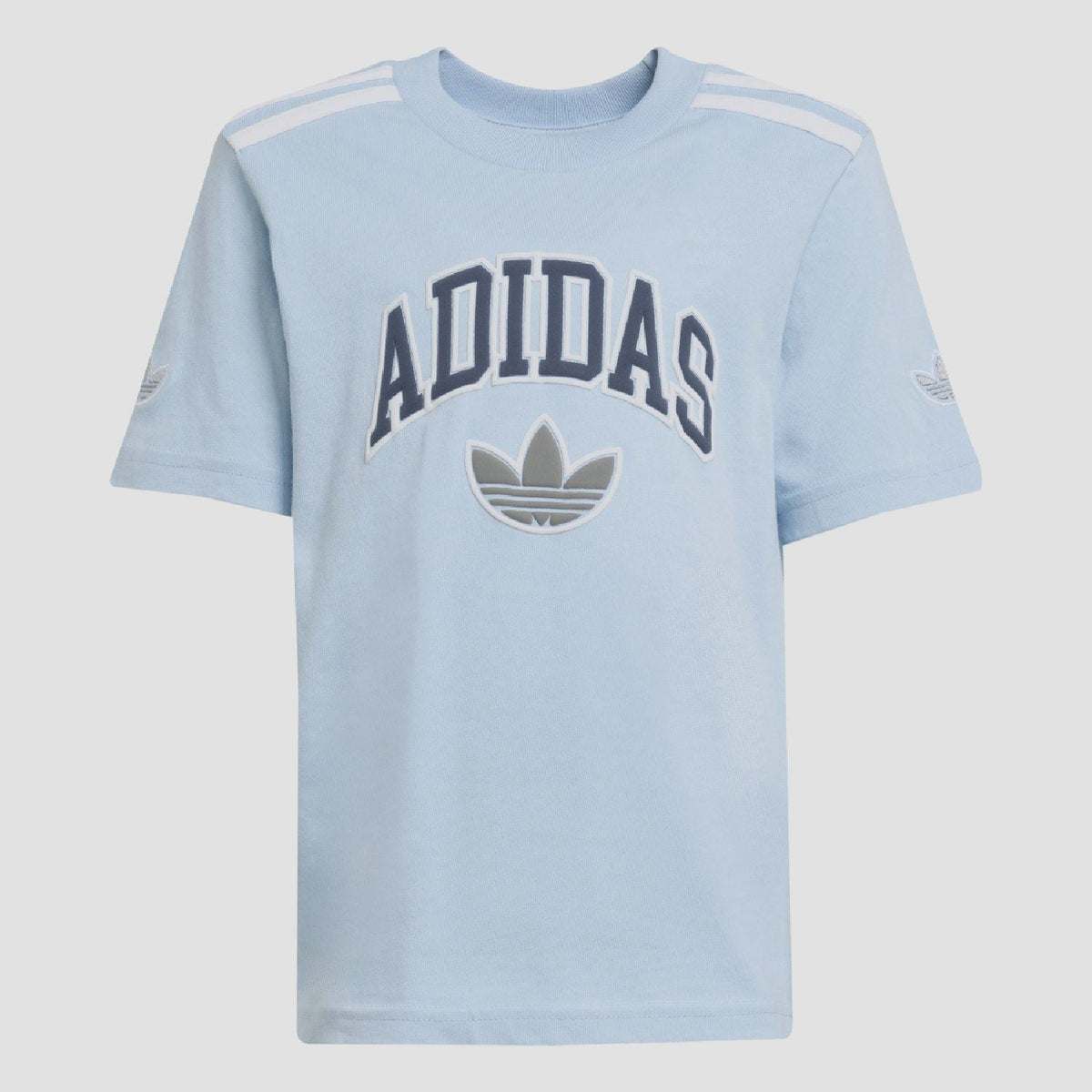 adidas Originals juniors t-shirt and shorts set for ages 8-16, featuring a stylish casual look with iconic branding and comfortable fit