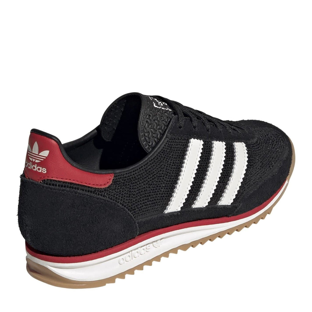 adidas Originals Sl72 shoes in white with classic design, featuring suede and leather upper and rubber sole, casual footwear for everyday wear
