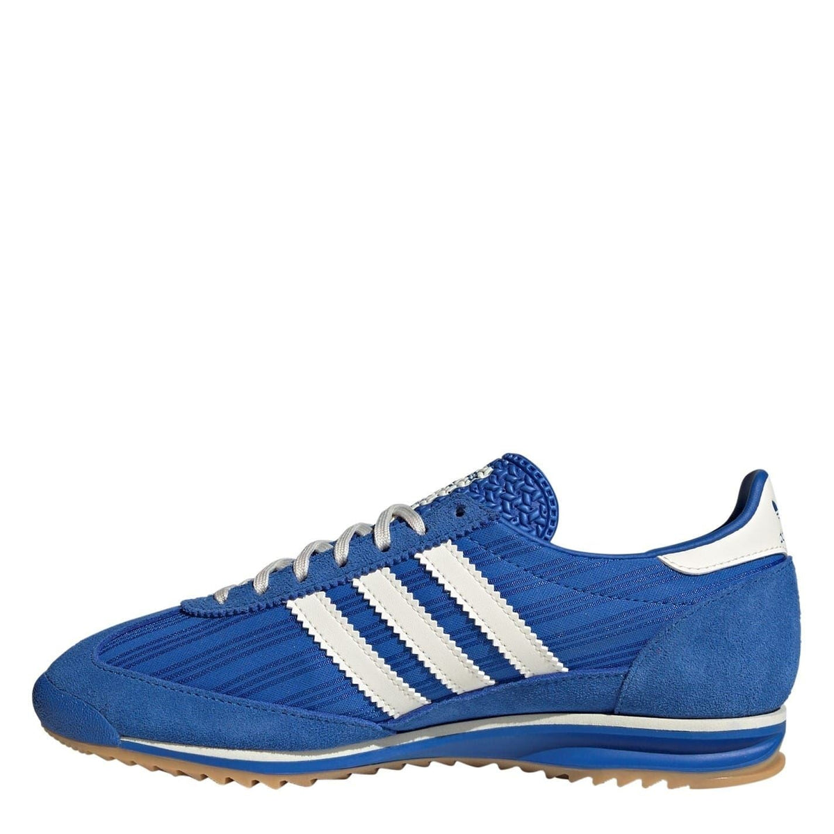 adidas Originals Sl72 shoes in white with black accents, low-top footwear with classic sporty design and rubber sole