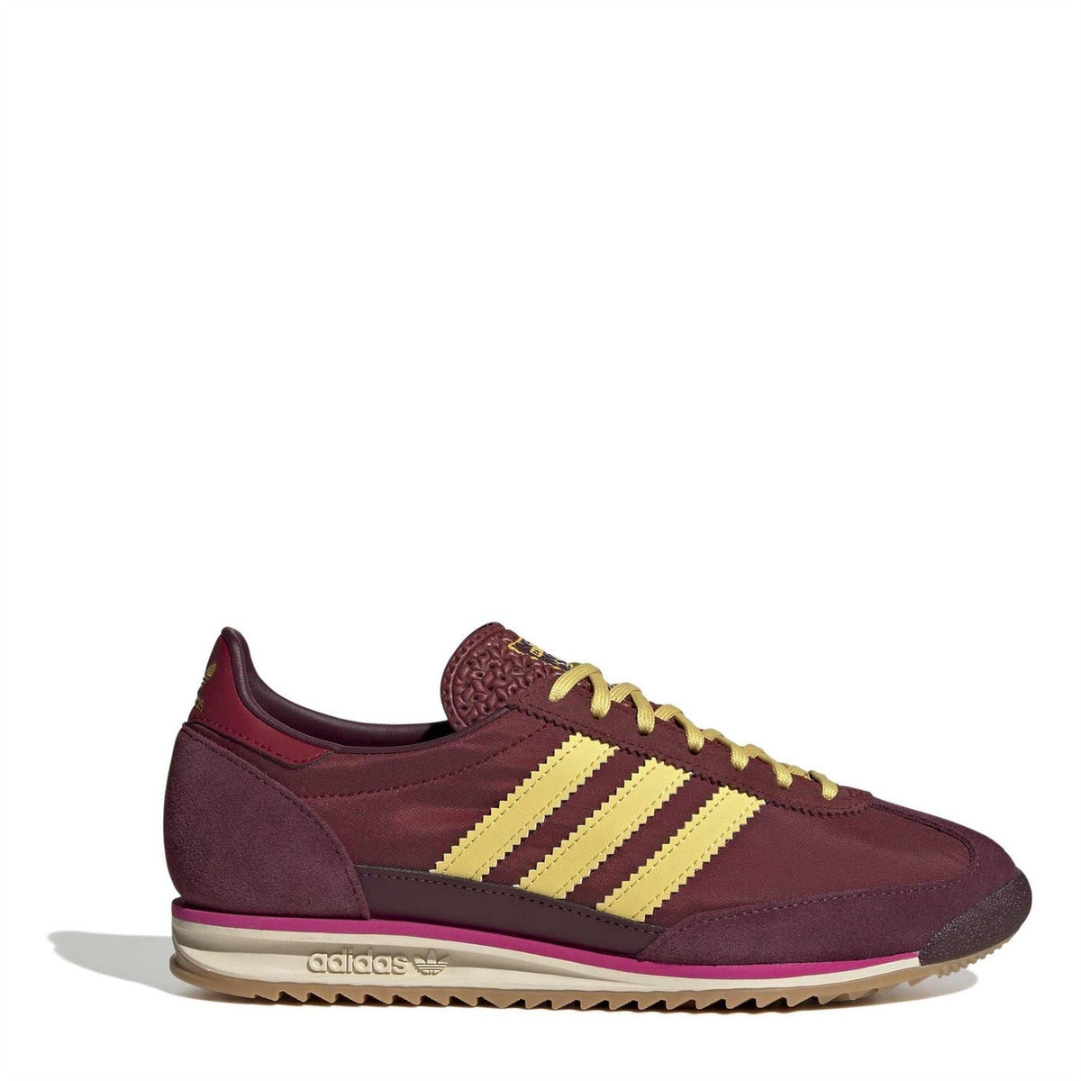 adidas Originals Sl72 shoes in white and navy with classic design, lace-up footwear for casual wear