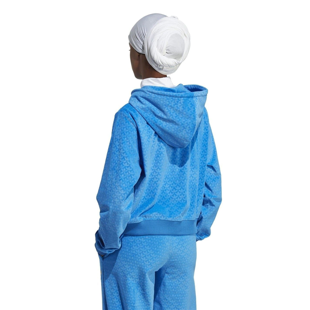 adidas Originals Adicolour 70s Velour Zip Hoodie in vibrant velour fabric, featuring a front zipper and classic 70s-inspired design