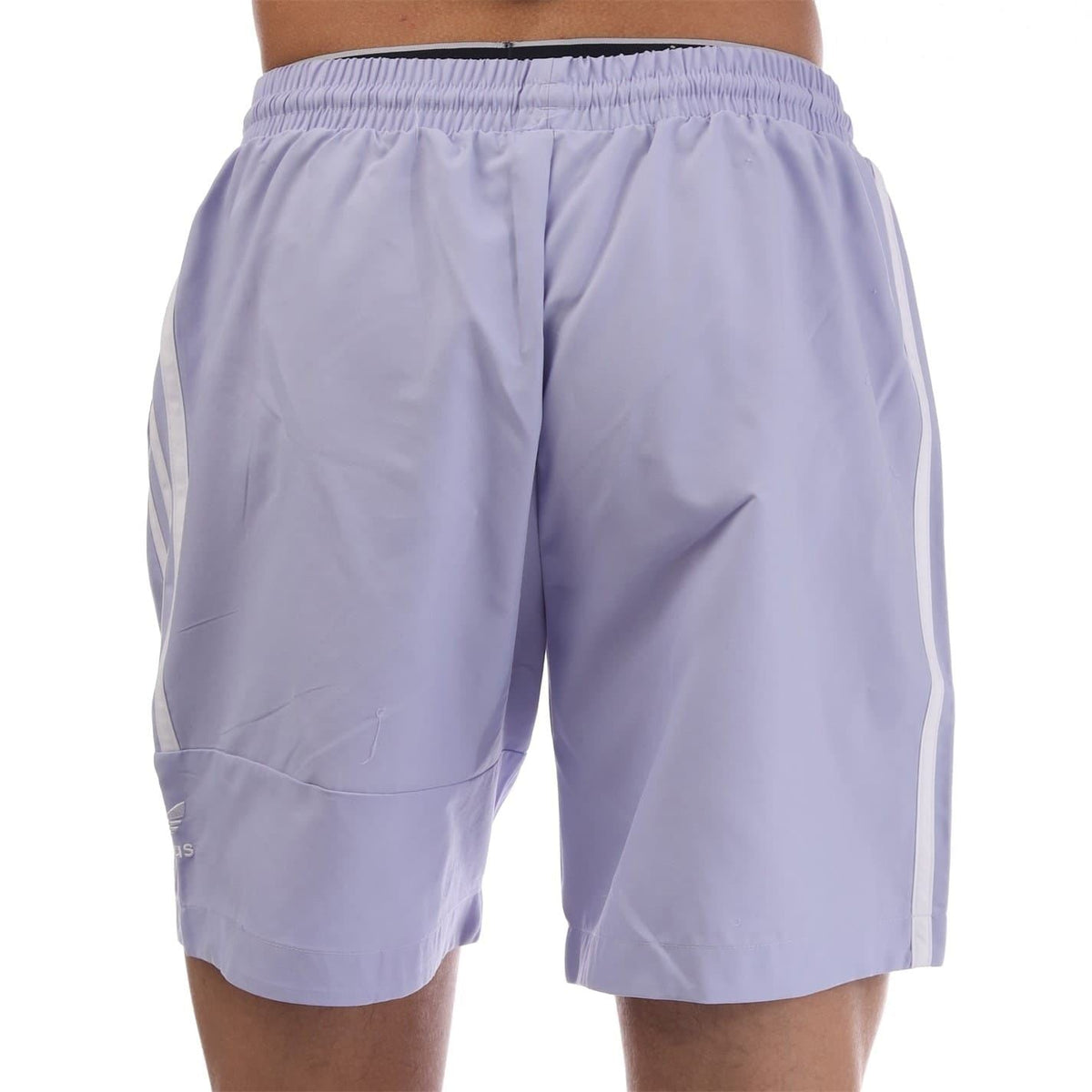 adidas Originals men's swim shorts with elasticated waistband, blue swimwear with logo detail and casual fit